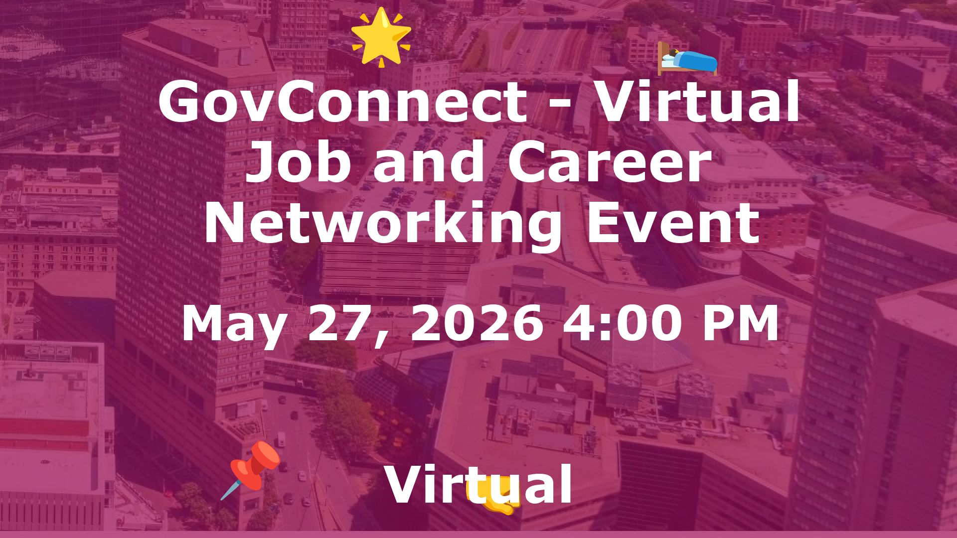 GovConnect - Virtual Job and Career Networking Event event image